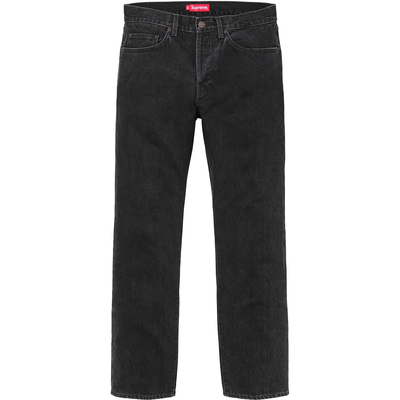 Stone Washed Black Slim Jeans view 2